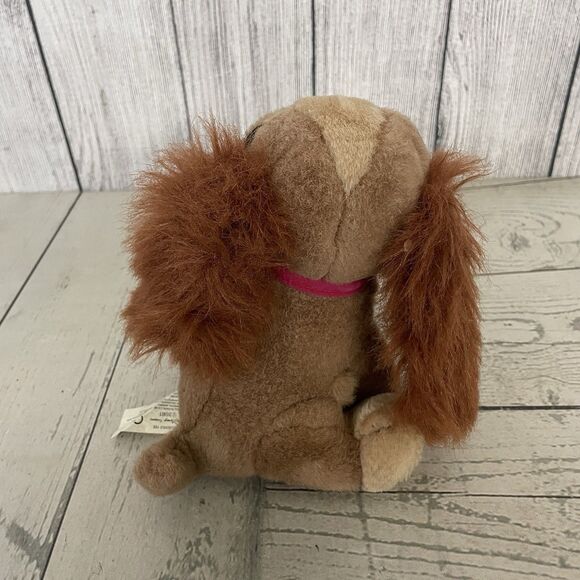 VTG 90's Disney Lady And The Tramp Plush Set Of 2 8" Tramp & 7" Lady Cute - Picture 12 of 16